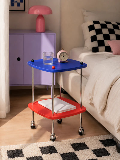 Two-Tier Rolling Side Table