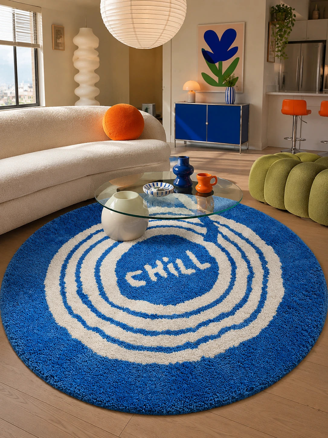 Chill Vinyl Record Area Rug