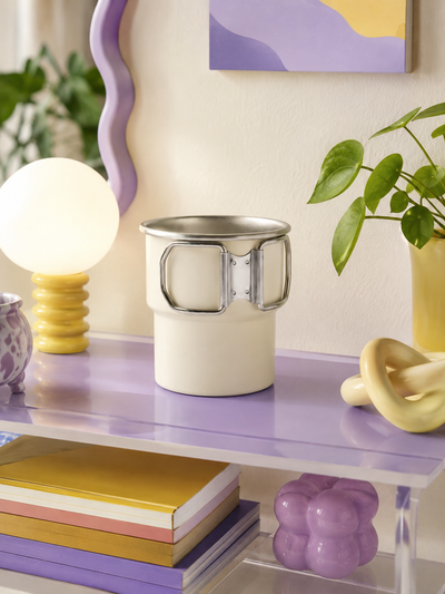 Folding-Handle Stainless Steel Camping Mug
