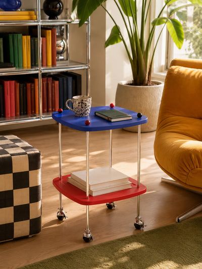 Two-Tier Rolling Side Table