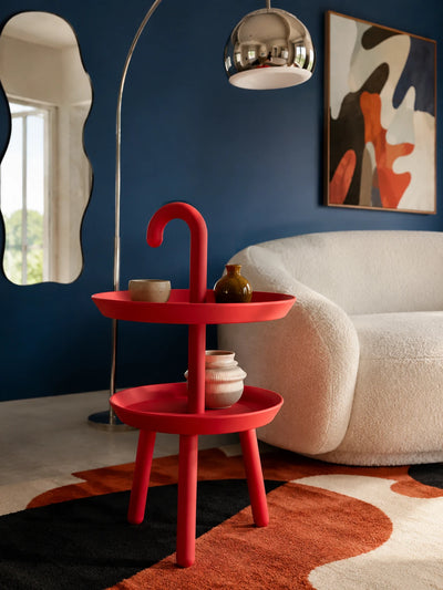 Umbrella-Hook Two-Tier Side Table