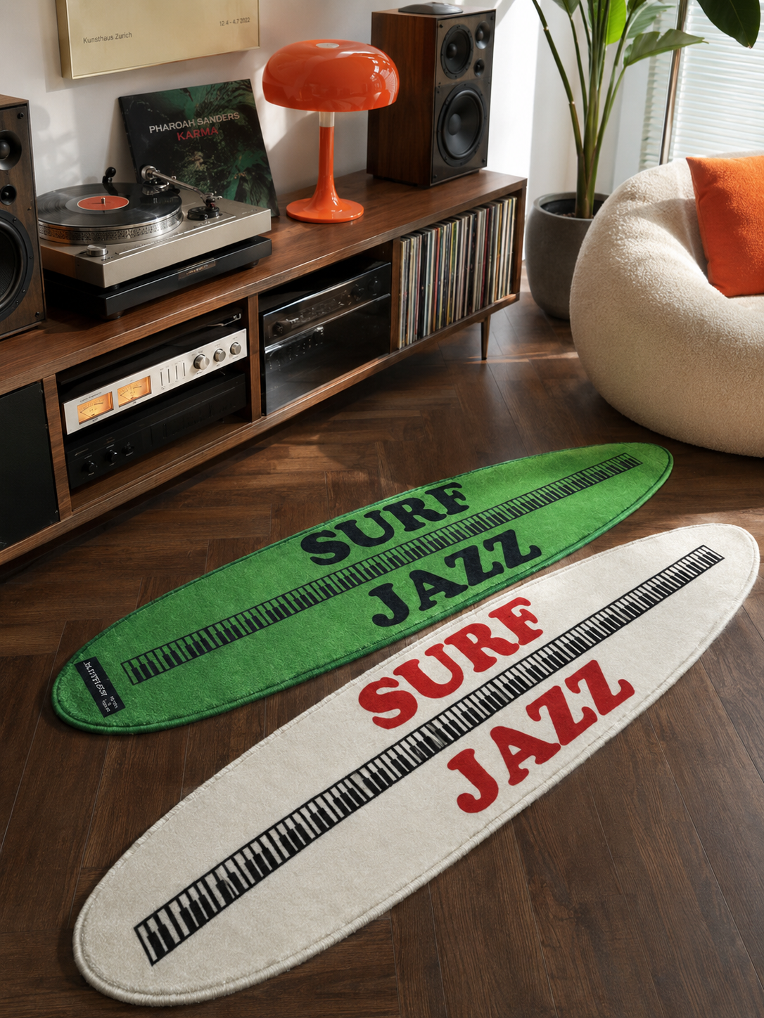 Surfboard Plush Runner Rug