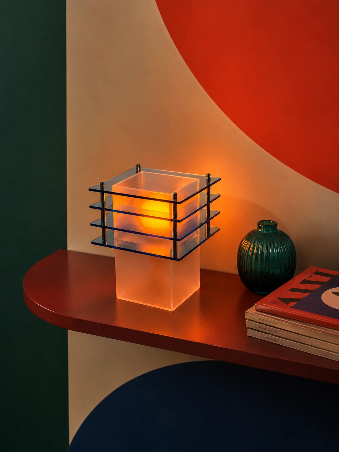 Tiered Acrylic Table Lamp