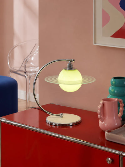 Saturn Planet Glass Table Lamp