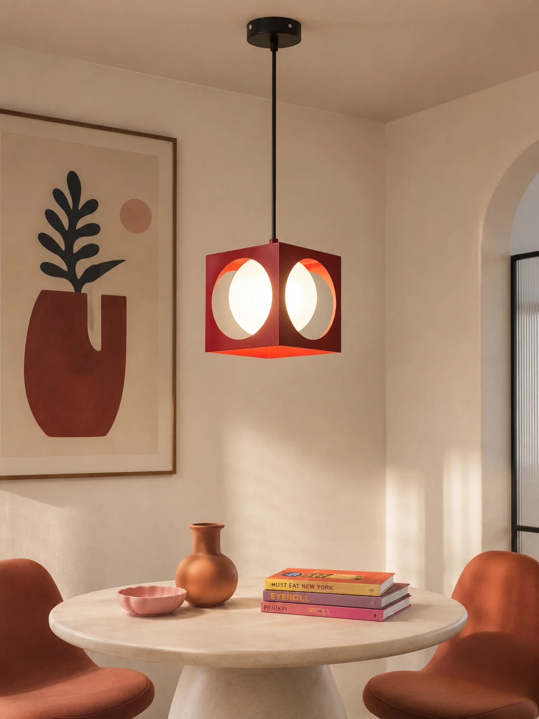 Space Age Cube Pendant Light