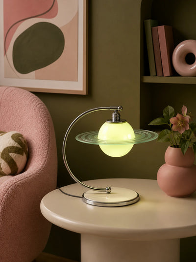 Saturn Planet Glass Table Lamp