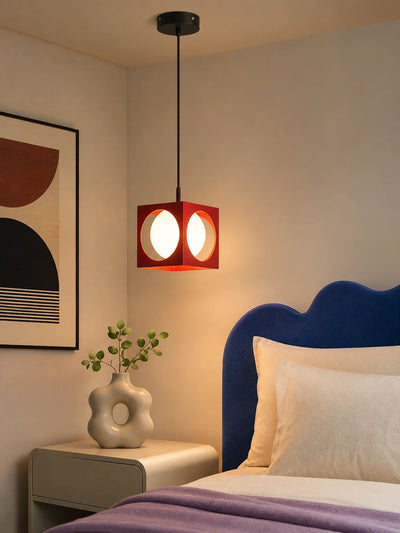 Space Age Cube Pendant Light