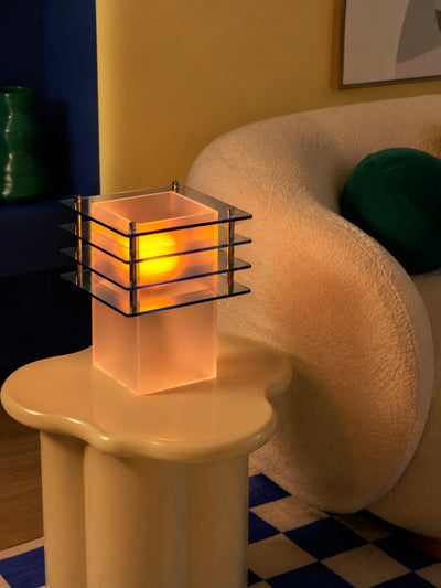 Tiered Acrylic Table Lamp