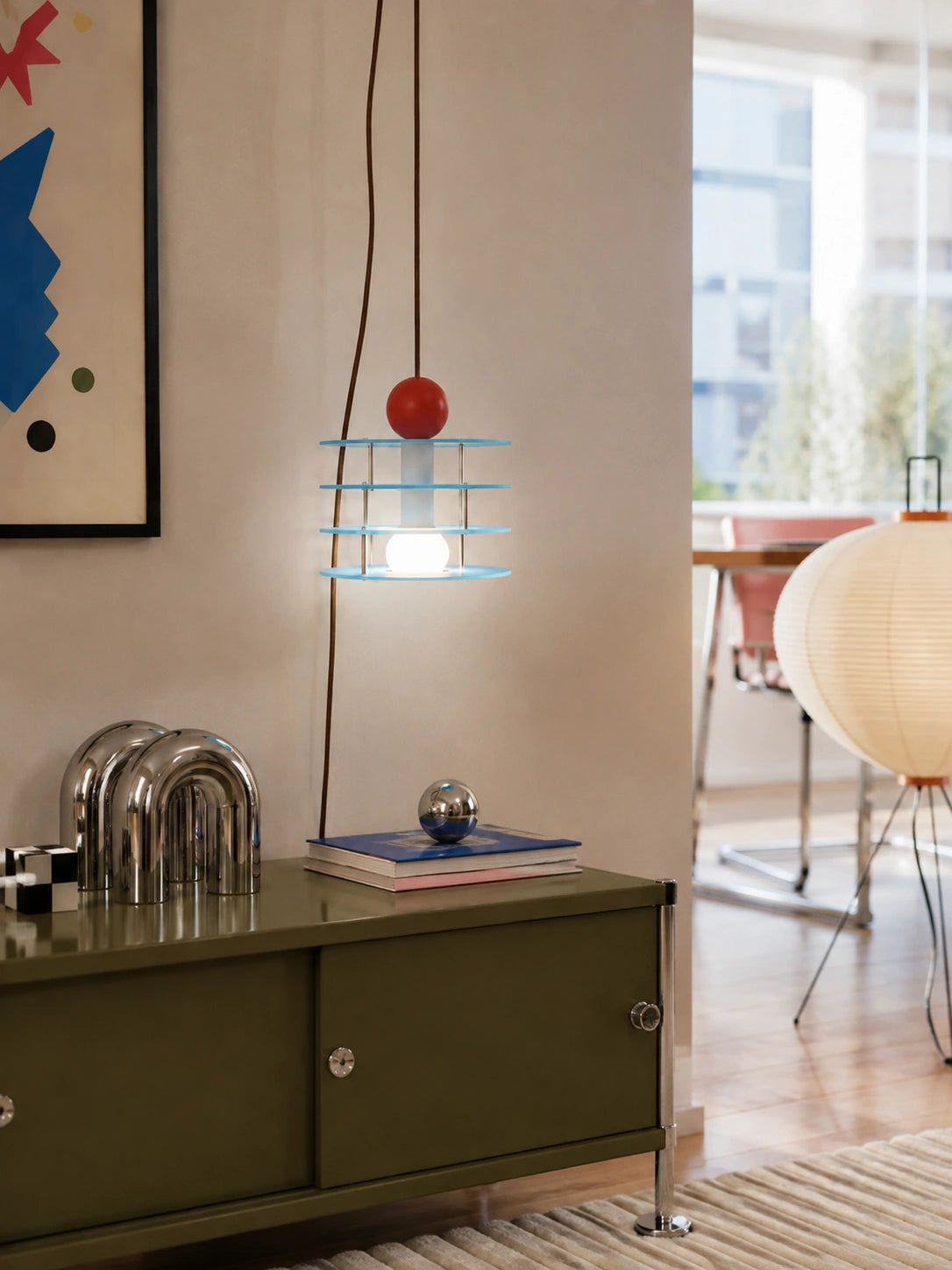 Blue Macaron Acrylic Pendant Light