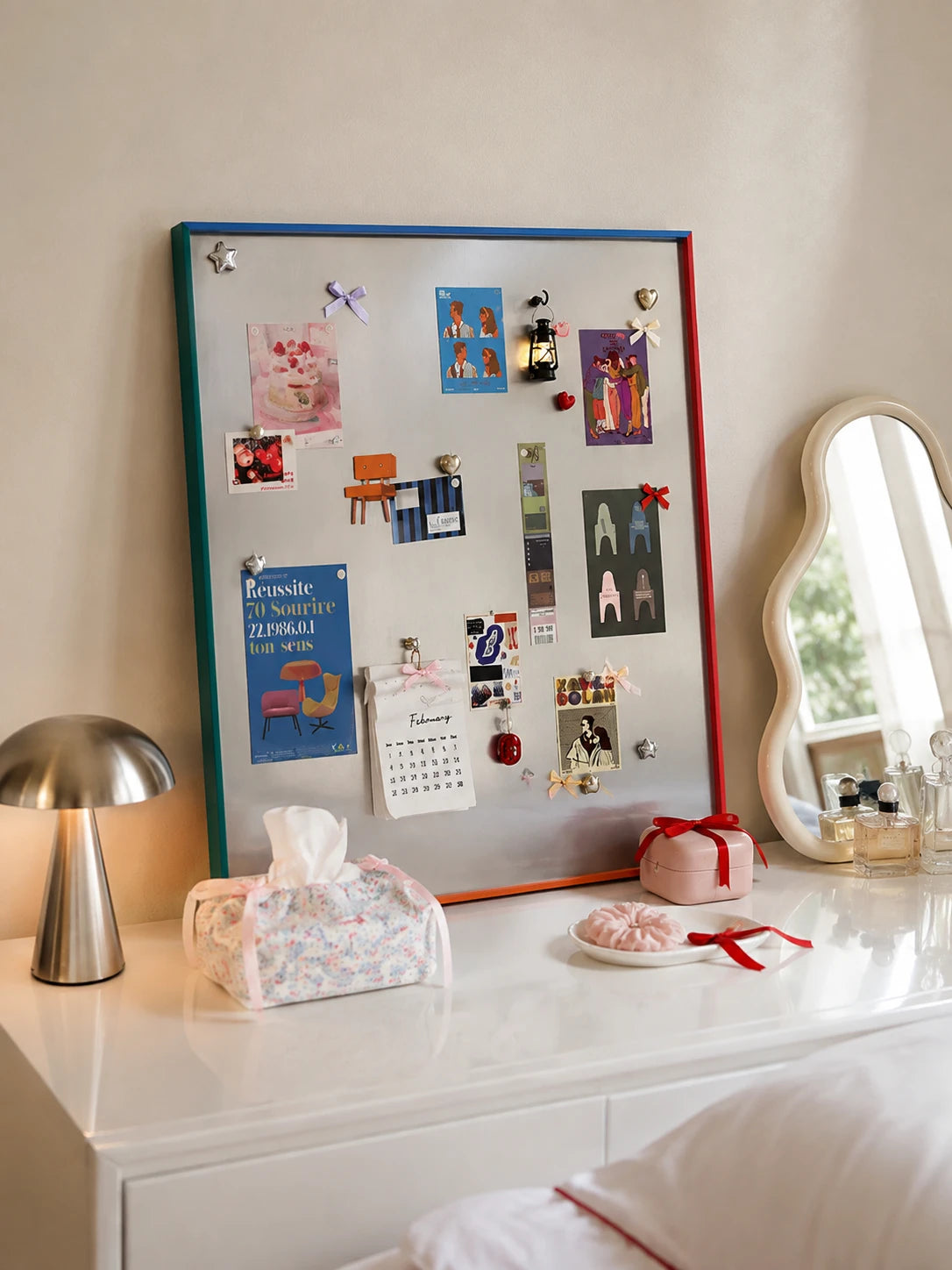 Color Frame Magnetic Photo Board