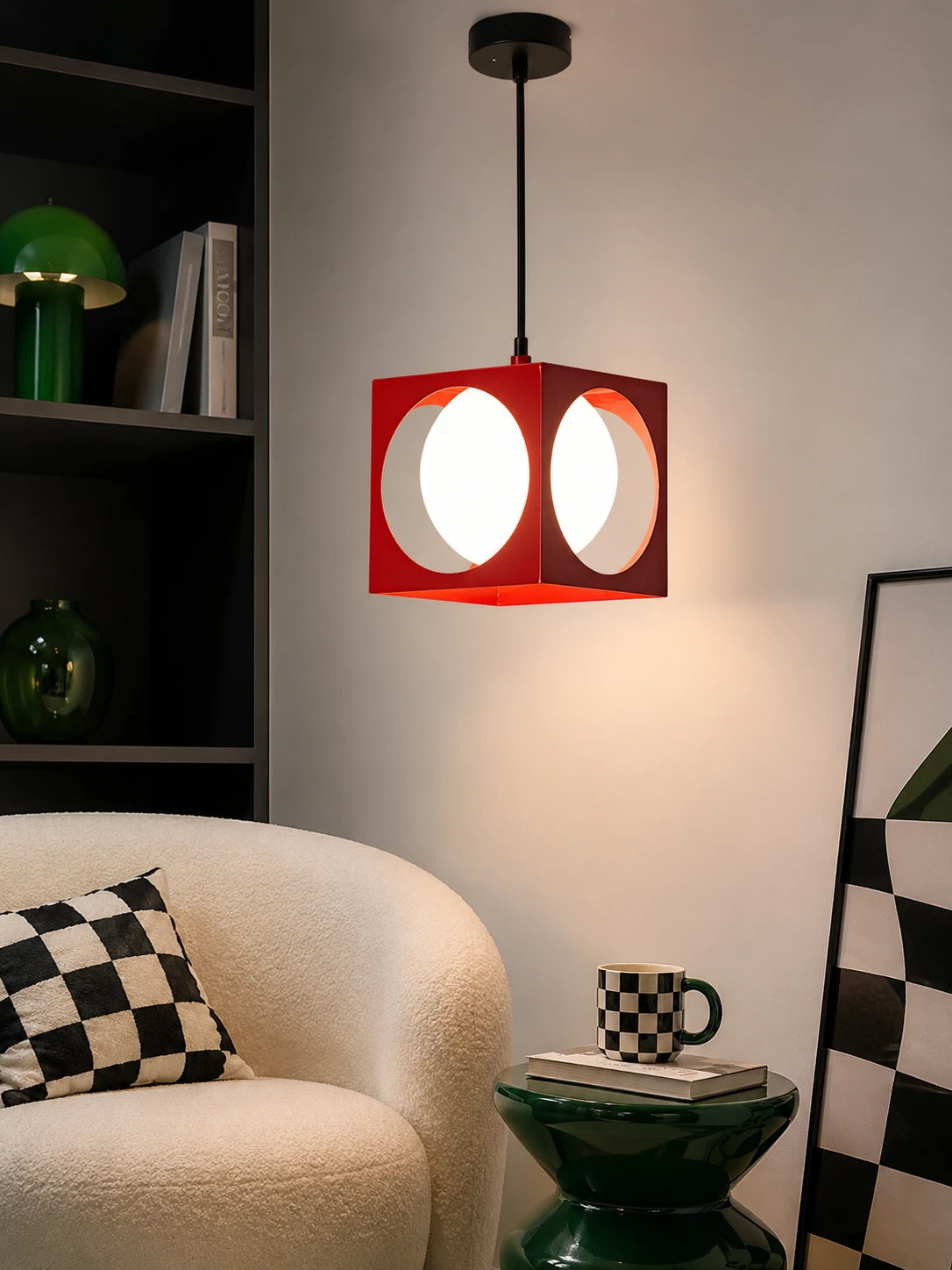 Space Age Cube Pendant Light