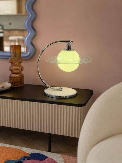 Saturn Planet Glass Table Lamp