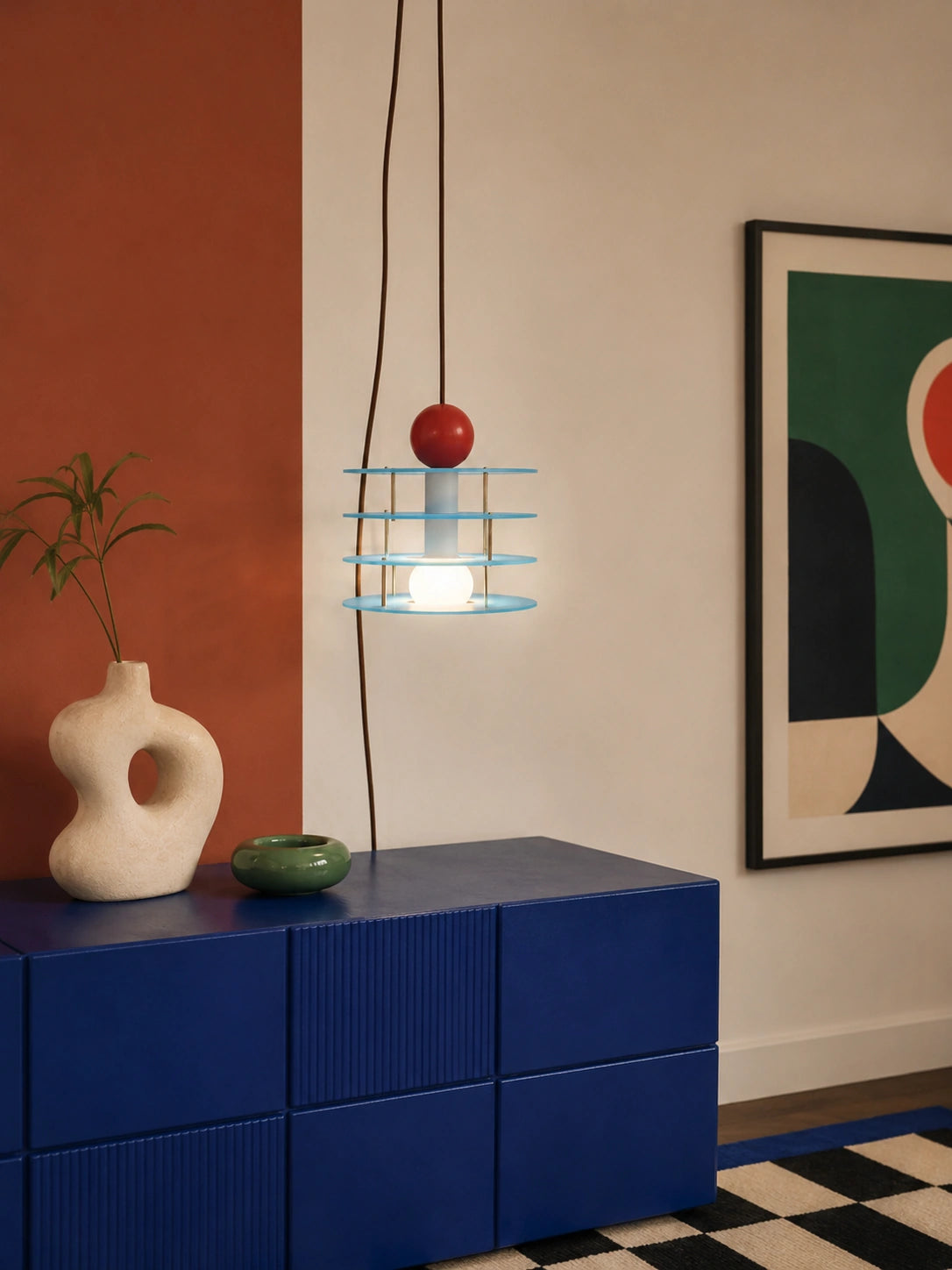 Blue Macaron Acrylic Pendant Light