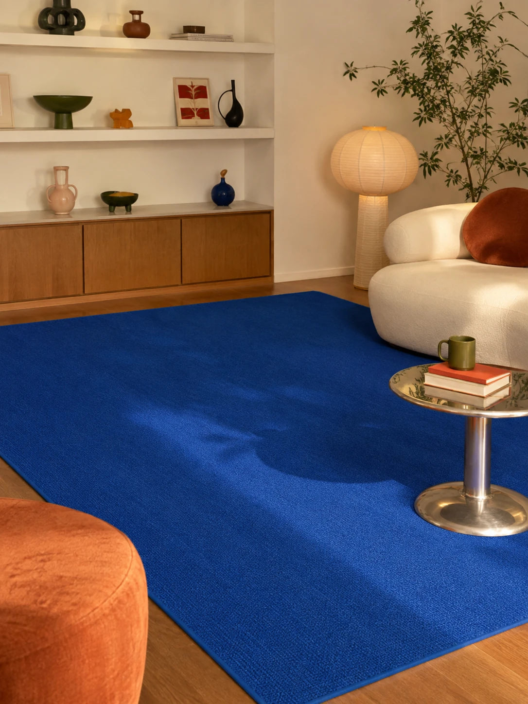 Cobalt Blue Accent Rug