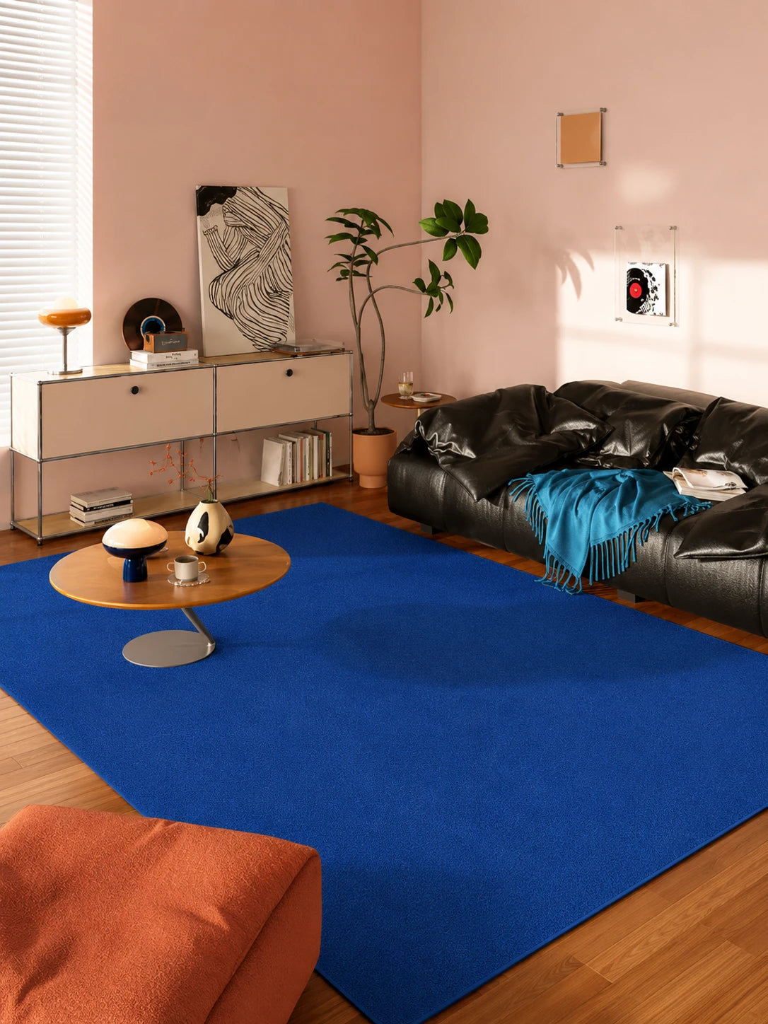 Cobalt Blue Accent Rug