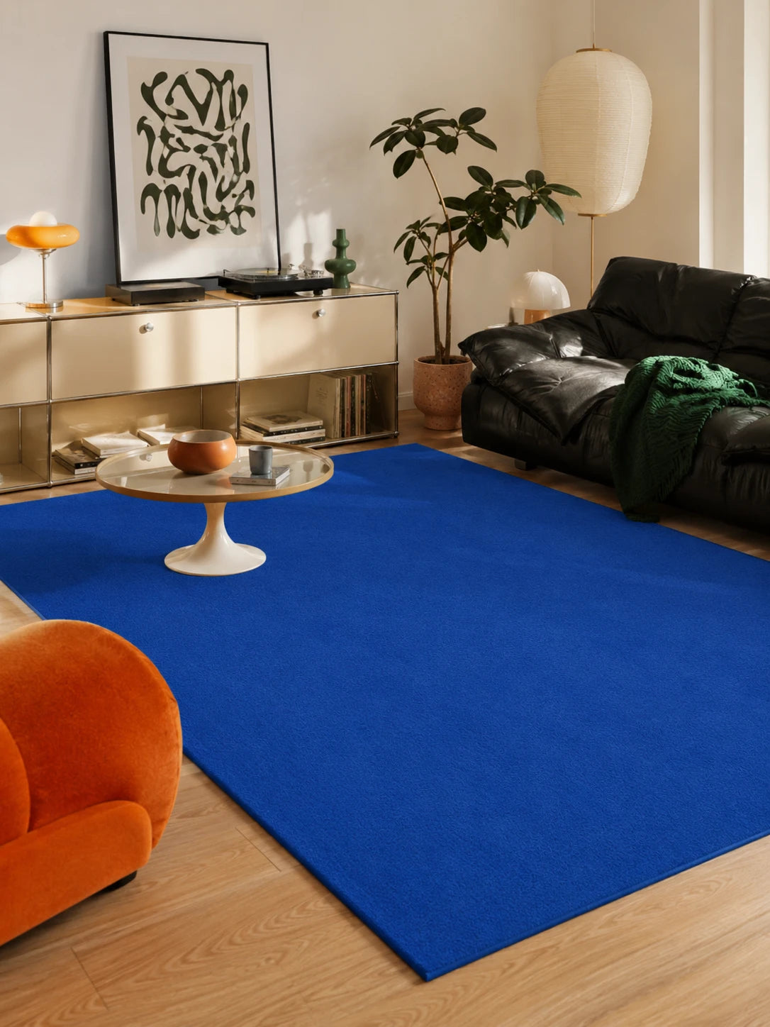 Cobalt Blue Accent Rug