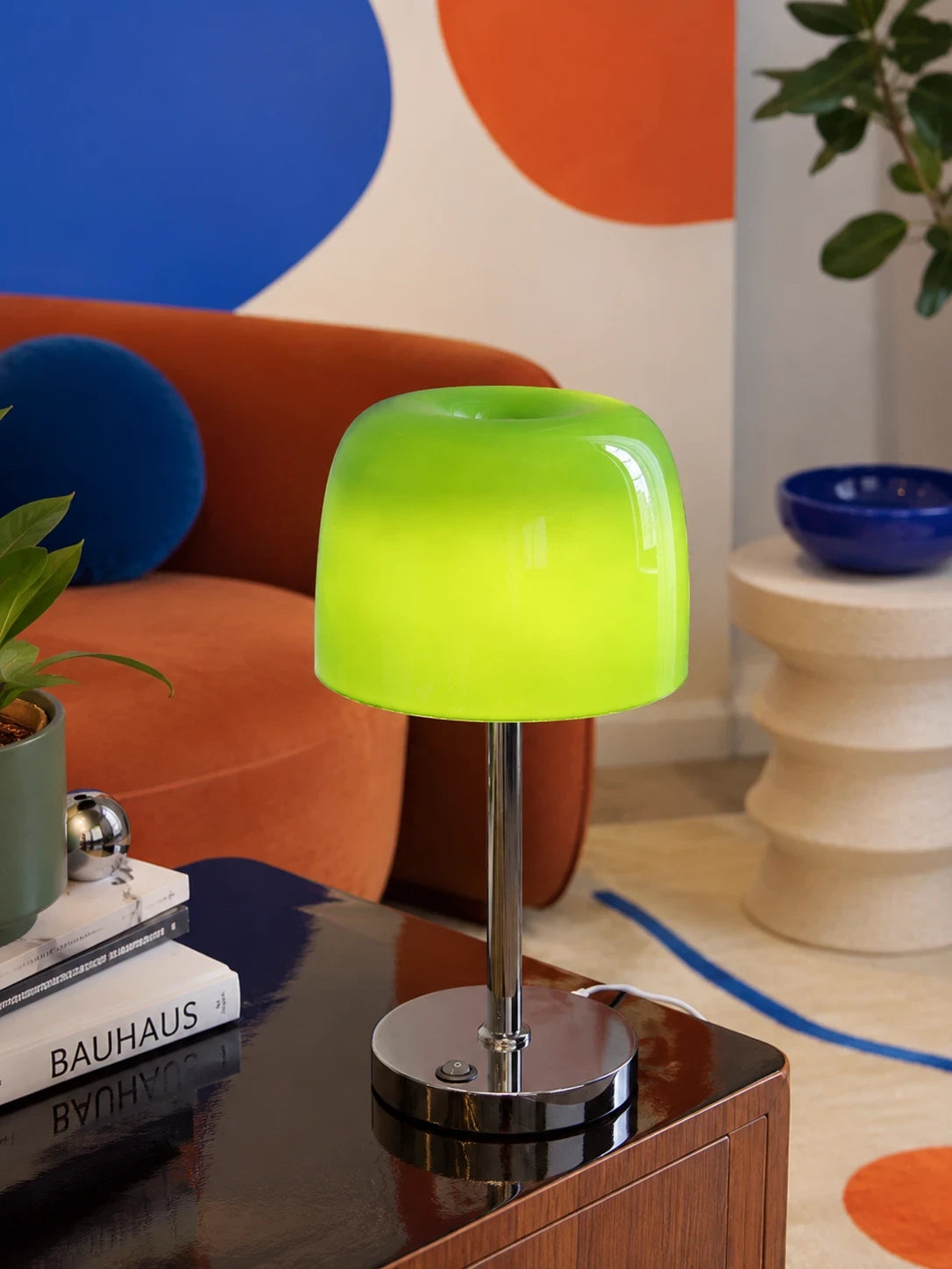 Mushroom Glass Table Lamp