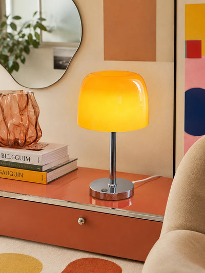 Mushroom Glass Table Lamp