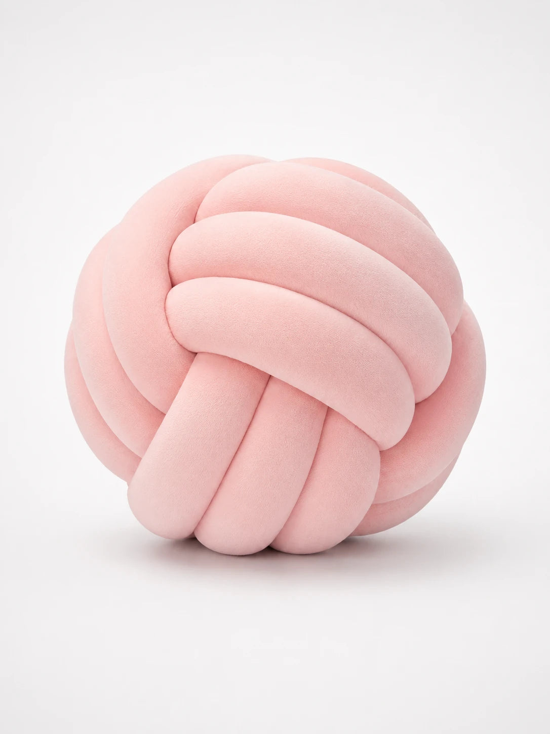 Knotted Ball Throw Pillow: Soft Sculptural Decor