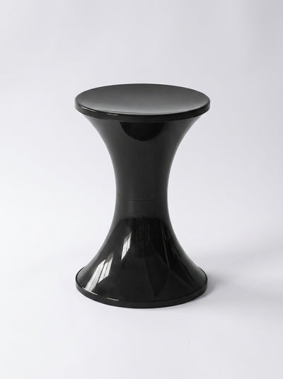 Hourglass Storage Ottoman Stool – Modern Sculptural Seating