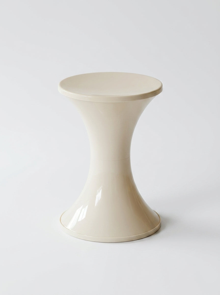 Hourglass Storage Ottoman Stool – Modern Sculptural Seating