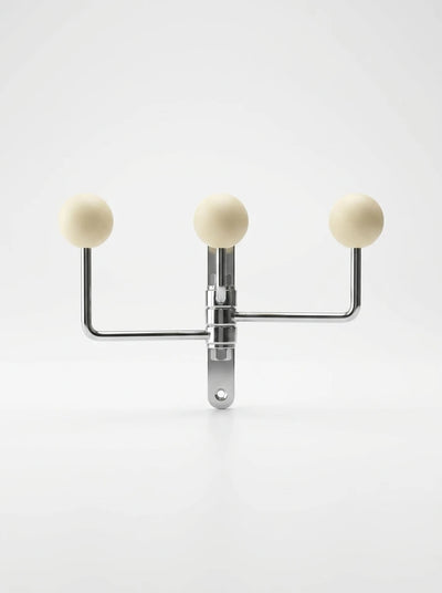 Mid-Century Modern Swivel Hook Rack: Functional Wall Art