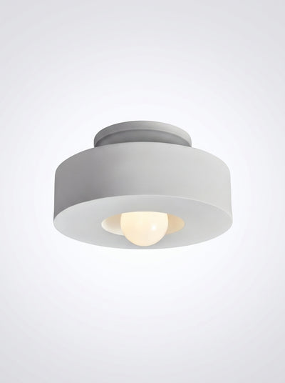 Sculptural Resin Ceiling Lamp – Minimalist Japandi Light