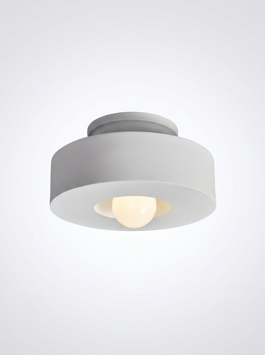 Sculptural Resin Ceiling Lamp – Minimalist Japandi Light