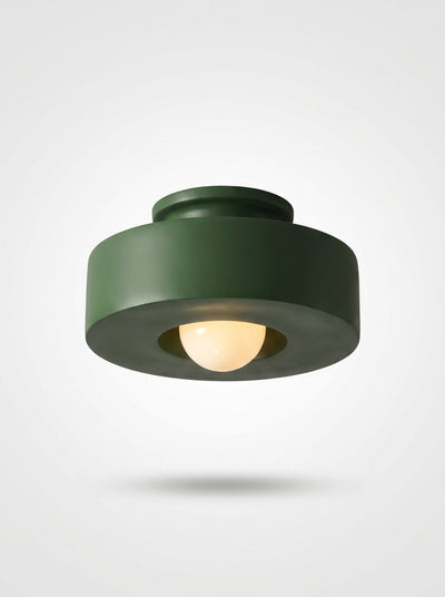 Sculptural Resin Ceiling Lamp – Minimalist Japandi Light
