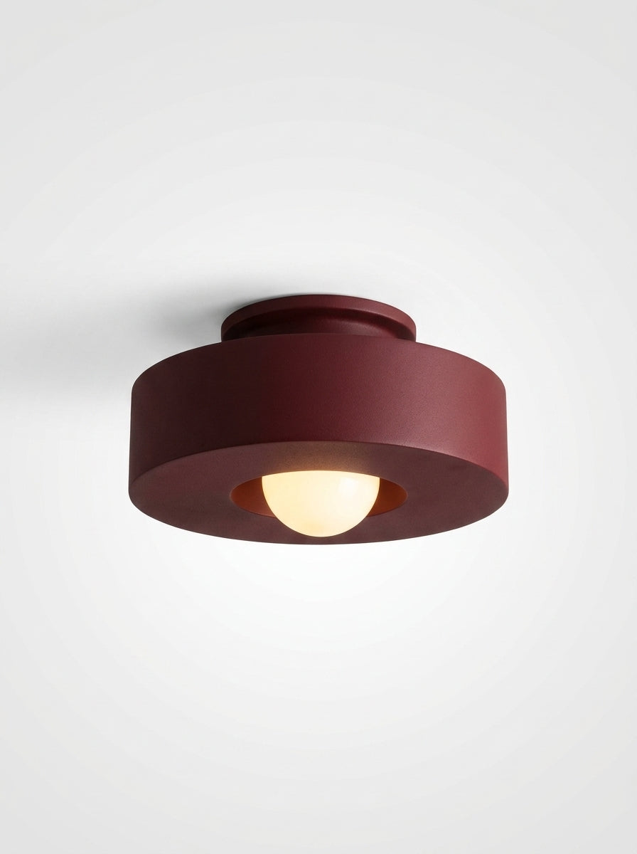 Sculptural Resin Ceiling Lamp – Minimalist Japandi Light
