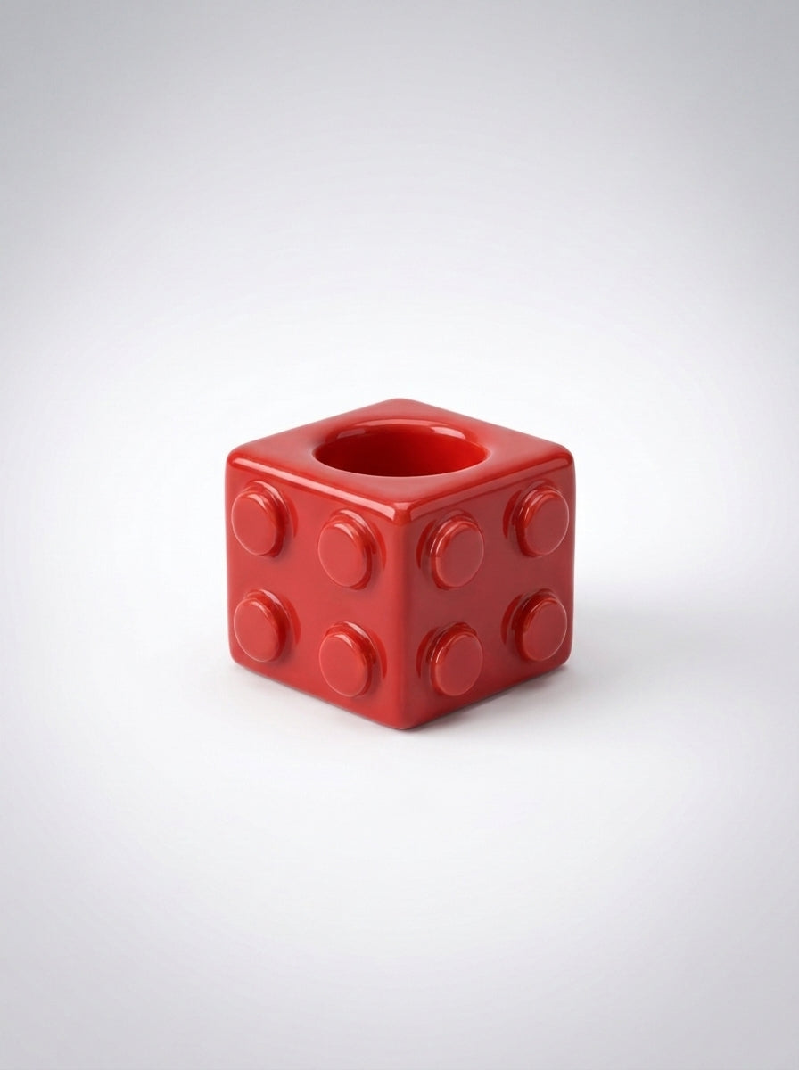 Building Block Ceramic Toothbrush Holder