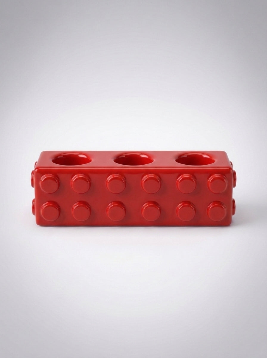 Building Block Ceramic Toothbrush Holder