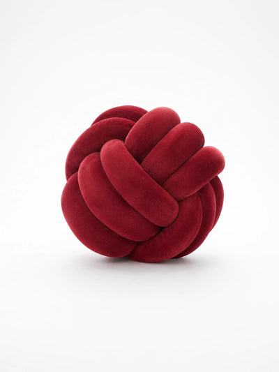 Knotted Ball Throw Pillow: Soft Sculptural Decor