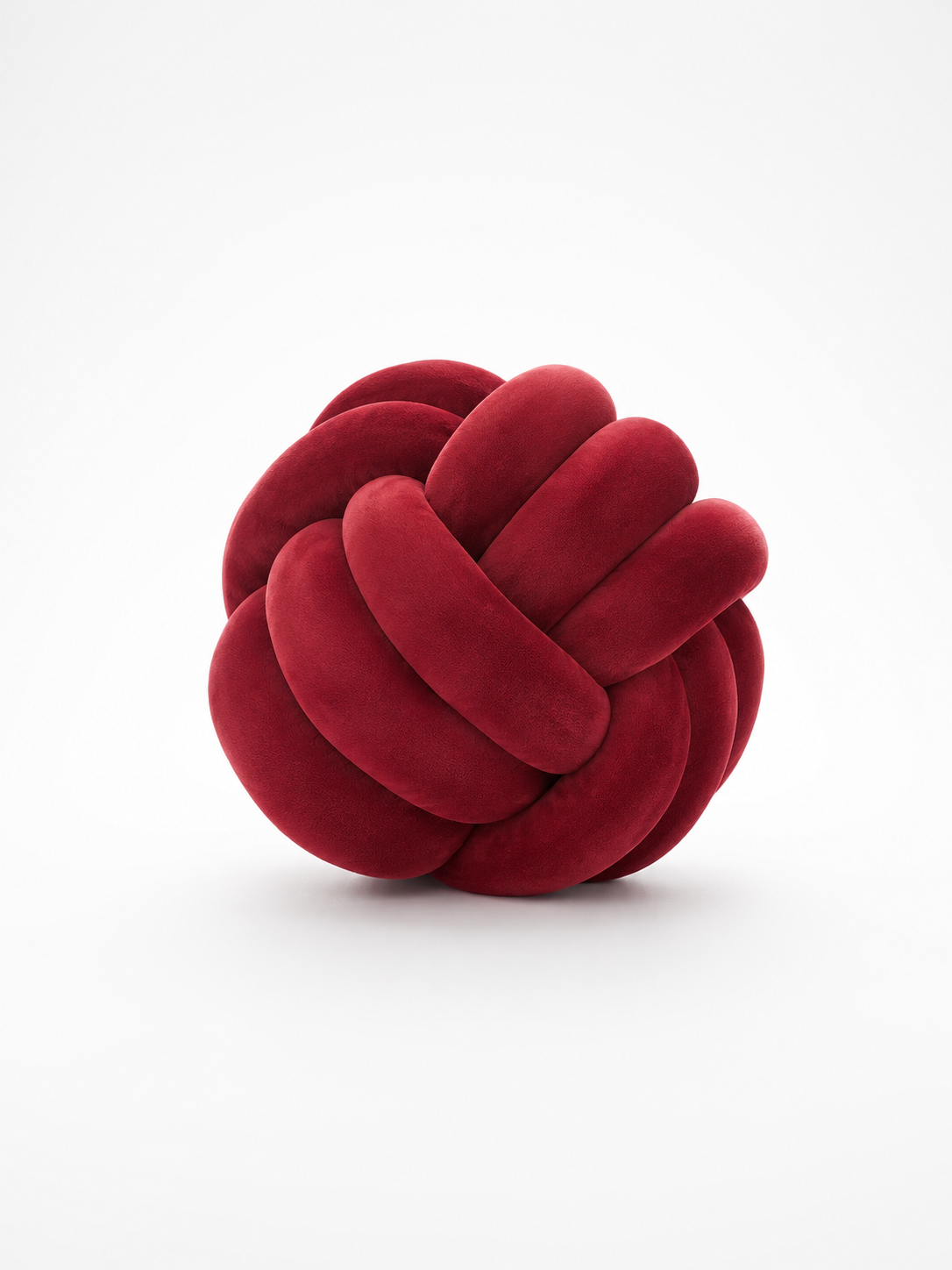 Knotted Ball Throw Pillow: Soft Sculptural Decor