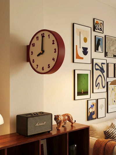 Corner-Mounted Acrylic Wall Clock — The Multi-Zone Sanctuary Timepiece