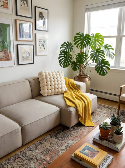 Square Woven Soft Thick Sofa Cushion