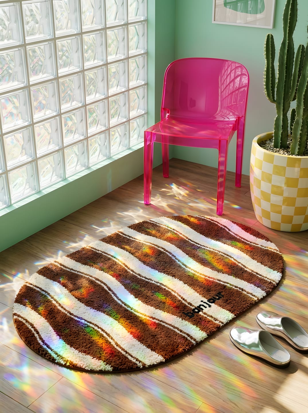 American Chocolate-Colored Bathroom Mat