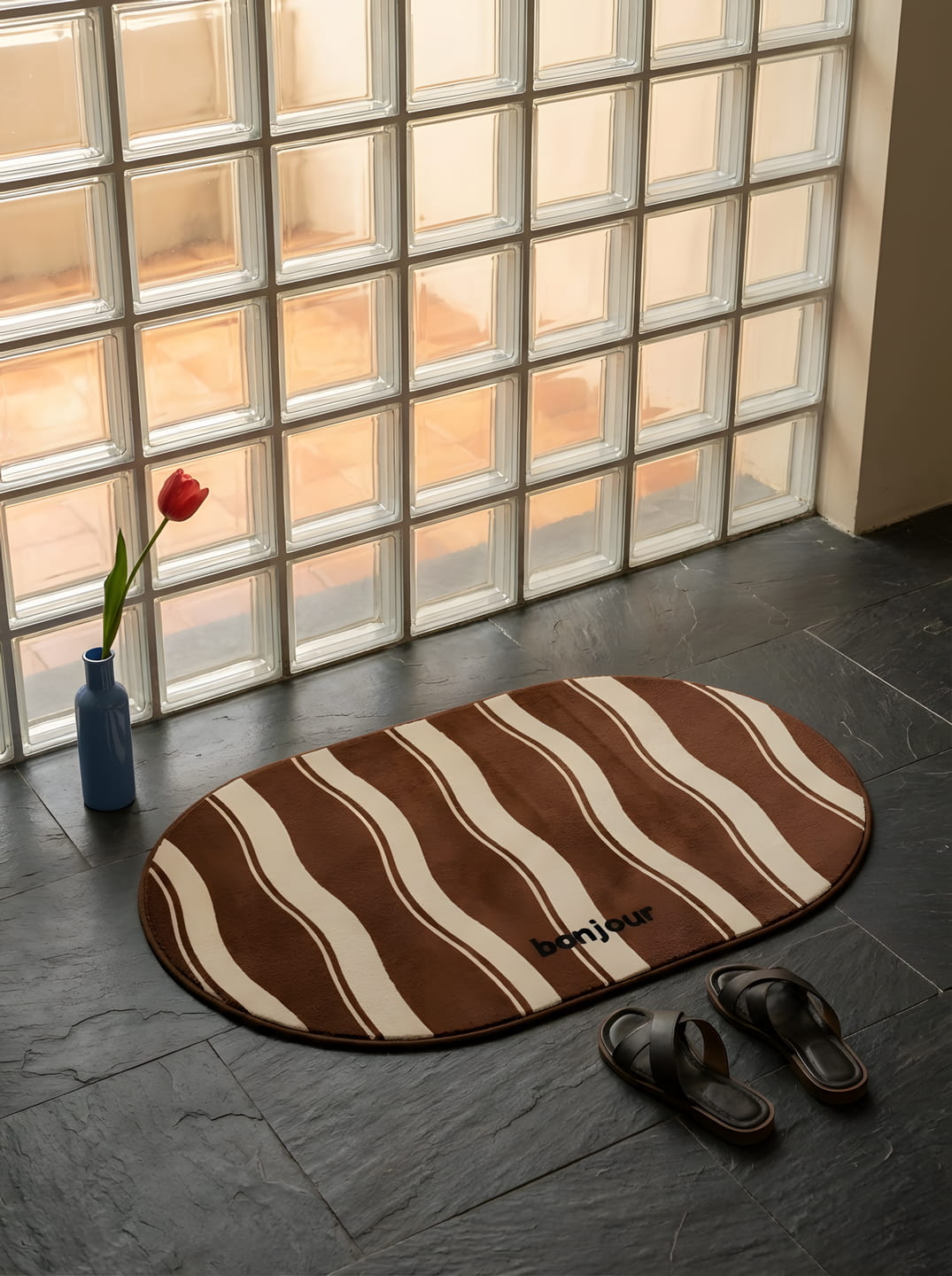 American Chocolate-Colored Bathroom Mat
