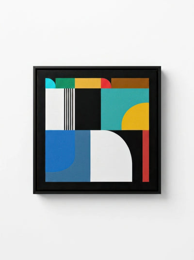 Geometric Abstract Canvas Print — Dopamine Decor Wall Art