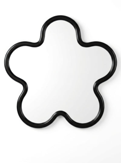Bauhaus-Inspired Floral Wall Mirror – Statement Decor Piece