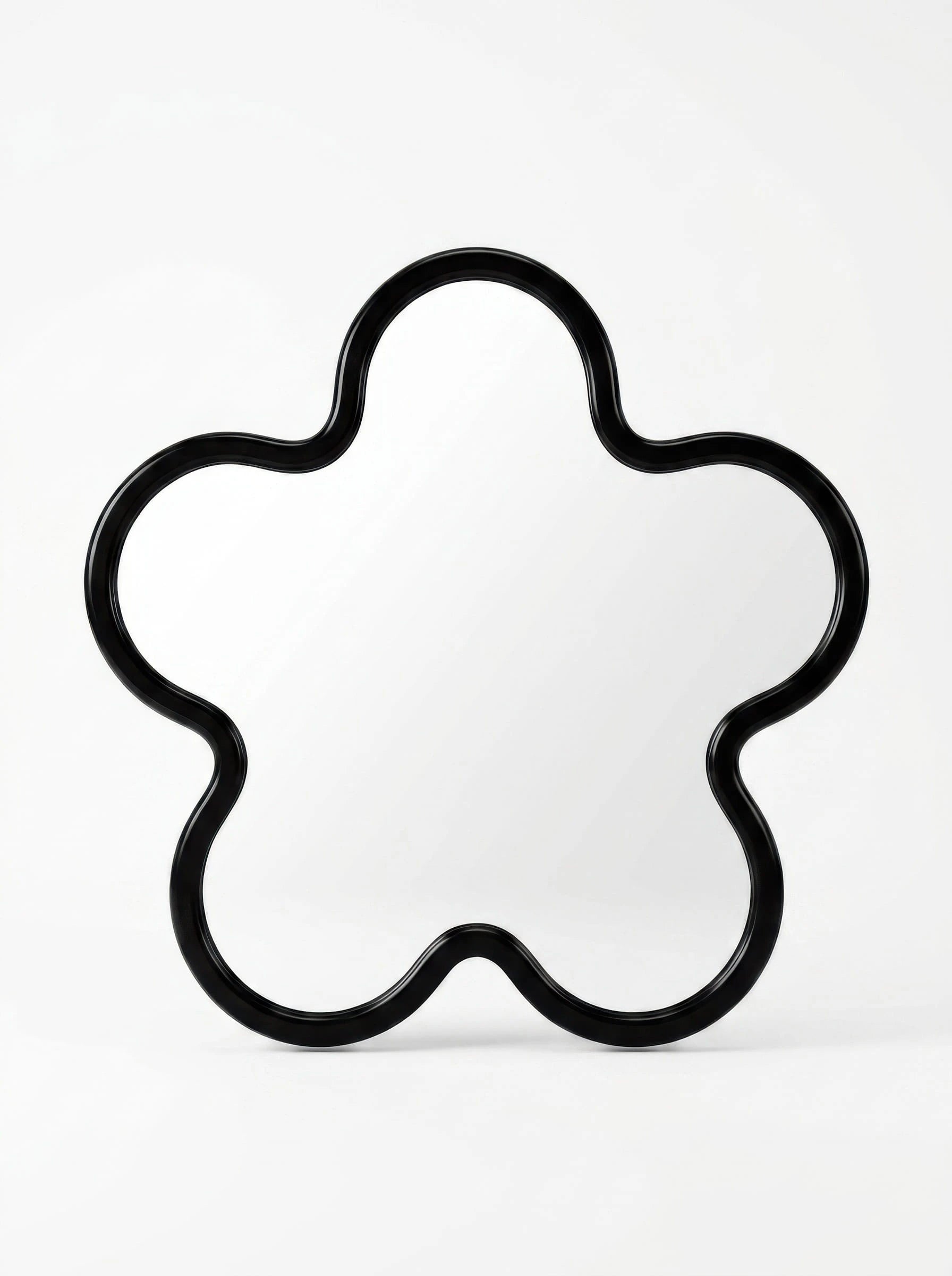 Bauhaus-Inspired Floral Wall Mirror: Sculptural Dopamine Decor Accent
