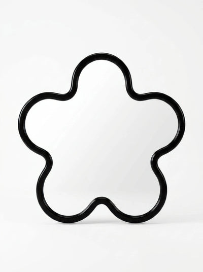 Bauhaus-Inspired Floral Wall Mirror: Sculptural Dopamine Decor Accent