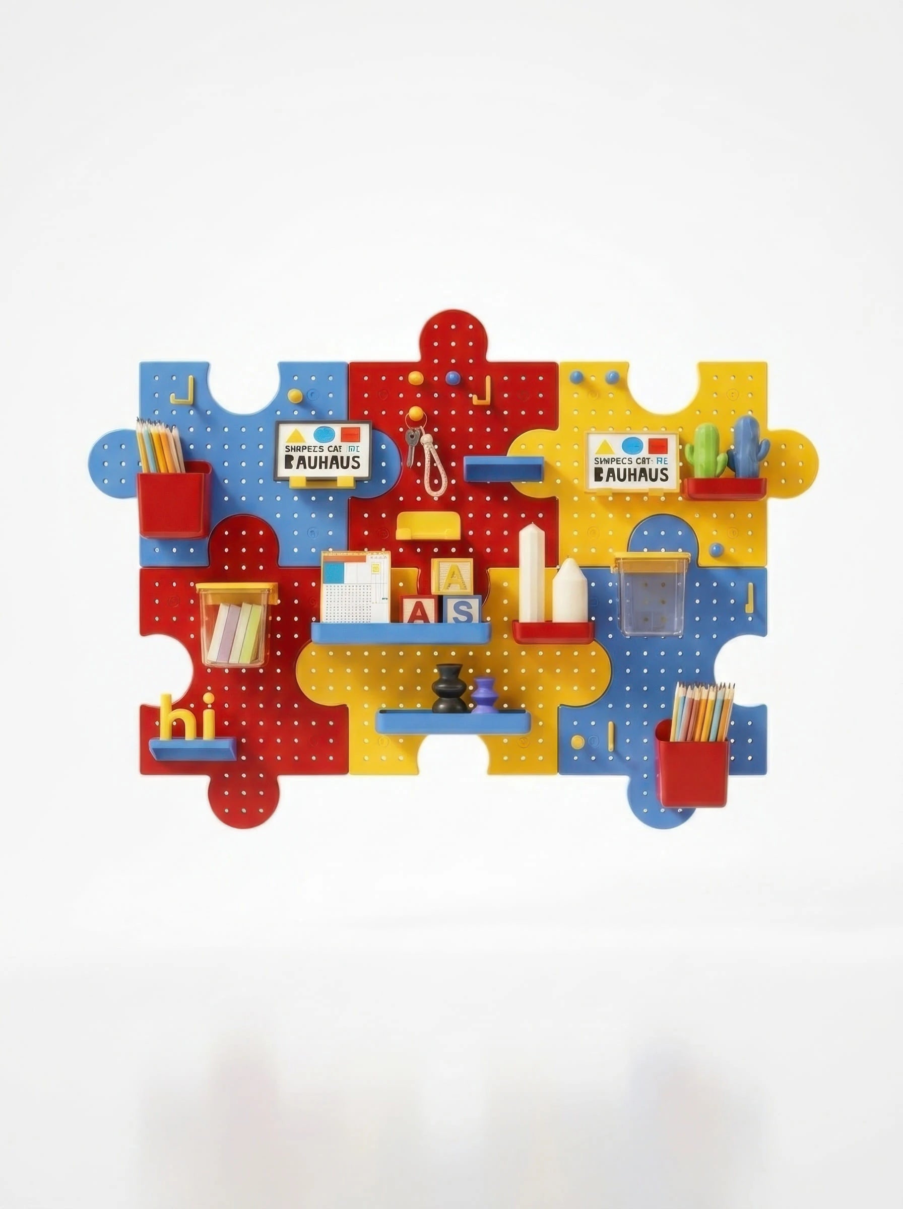 Modular Pegboard Wall Organizer — Drill-Free Adhesive Mounting