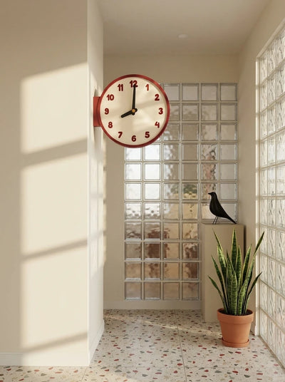 Corner-Mounted Acrylic Wall Clock — The Multi-Zone Sanctuary Timepiece