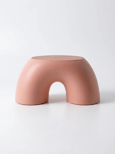 Stacked Rainbow Ring Stool: Dopamine Decor Low Seat