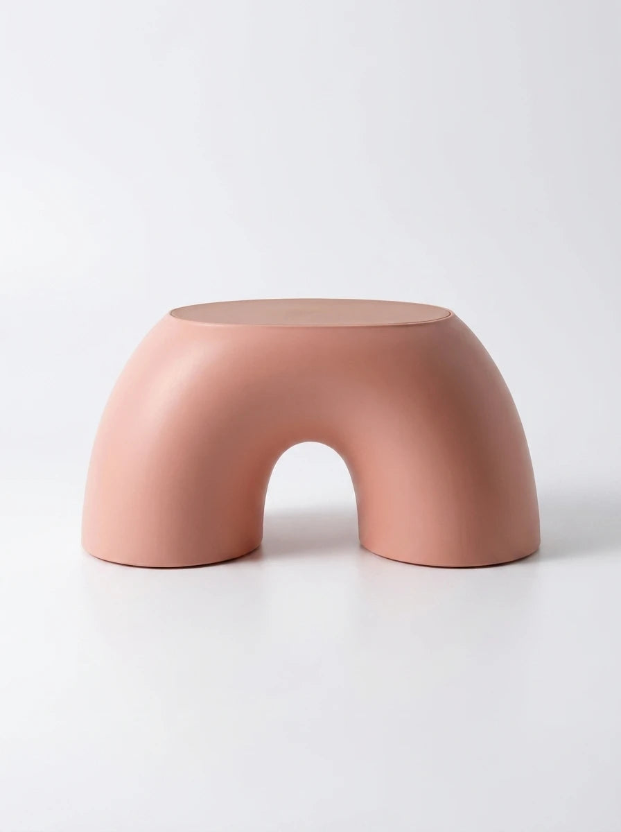 Stacked Rainbow Ring Stool: Dopamine Decor Low Seat