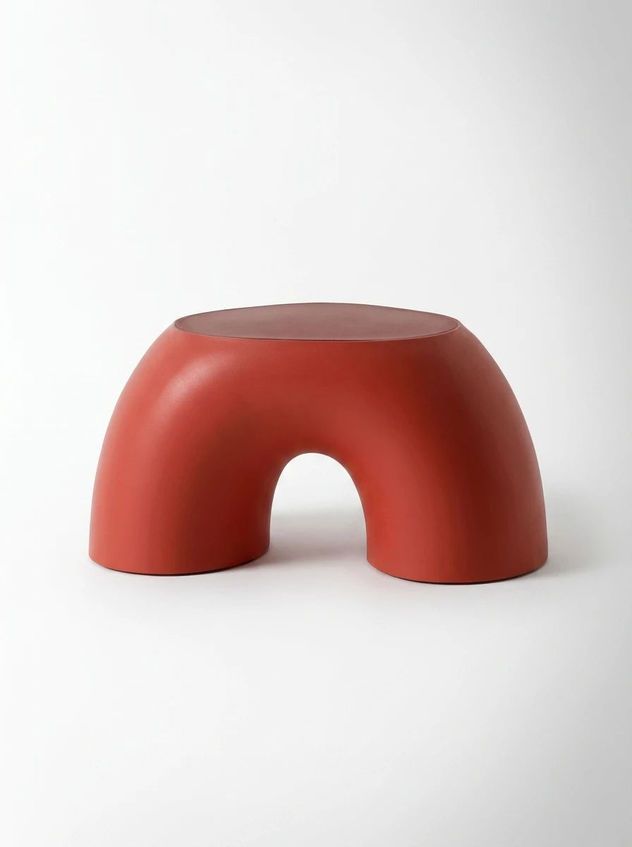 Stacked Rainbow Ring Stool: Dopamine Decor Low Seat