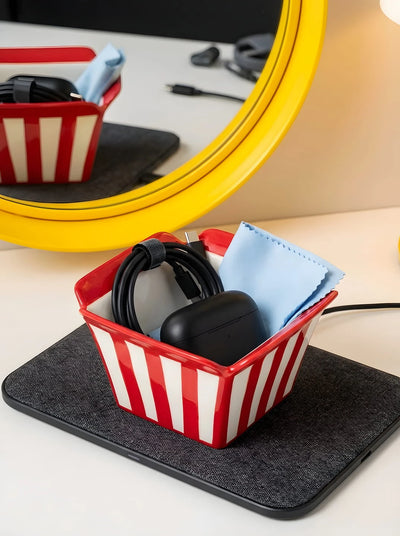 Underglaze Square Ceramic Bowl | Functional Tabletop Art