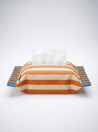 Memphis Vintage-Style Tissue Holder – Retro Geometric Tissue Box