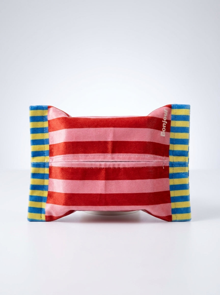 Memphis Vintage-Style Tissue Holder – Retro Geometric Tissue Box